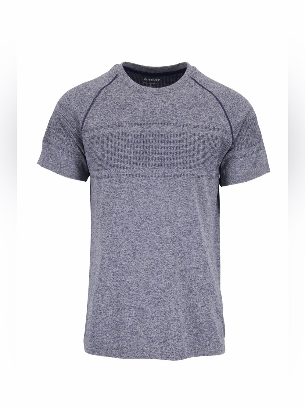 RHONE Men’s Method Navy Short Sleeve Activewear Short Sleeve Tee L Blue